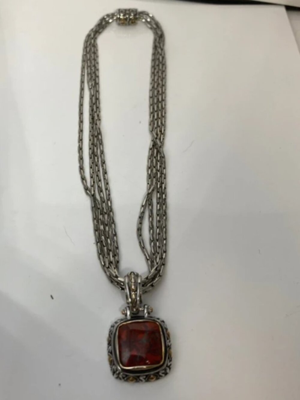 Necklace with Brecciated Jasper Pendant